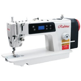 RUBINA RB-9000B-D pramoninė tiesiasiūlė siuvimo mašina su integruotu SERVO varikliu ir stalu
