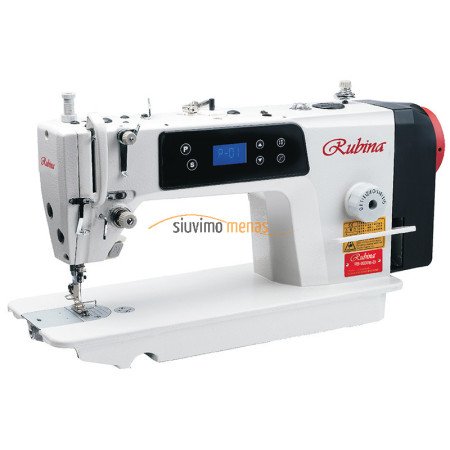 RUBINA RB-9000B-D pramoninė tiesiasiūlė siuvimo mašina su integruotu SERVO varikliu ir stalu