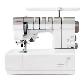 Grandininio dygsnio plokščiasiūlė siuvimo mašina Janome CoverPro 3000 Professional Grandininio dygsnio plokščiasiūlė siuvimo mašina Janome CoverPro 3000 Professional