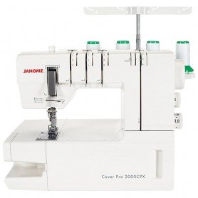Grandininio dygsnio plokščiasiūlė siuvimo mašina Janome Cover Pro 2000CPX Grandininio dygsnio plokščiasiūlė siuvimo mašina Janome Cover Pro 2000CPX